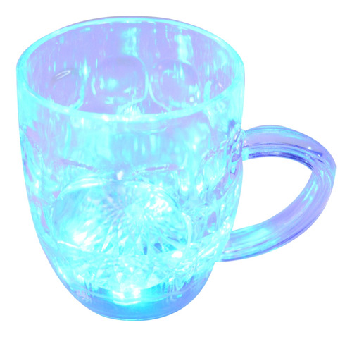 Vaso Taza Transparente Con Luces De Colores Led Inductiva