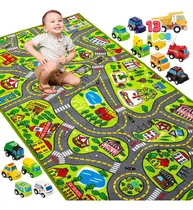 Comprar Alfombra De Juego Para Niños Con 12 Vehículos