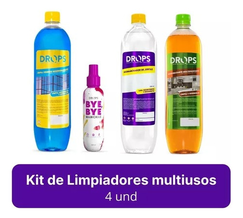 Kit De Limpiadores Drops X 4 - L a $26225