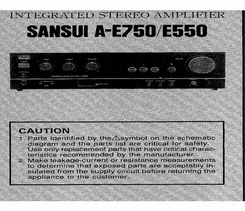 comprar Esquema Sansui A E550 Ae550 Ae 550 Em Pdf Alta Resolução