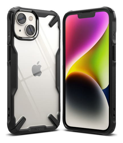  Ringke Fusion X iPhone 14 Color Negro Funda Antichoque