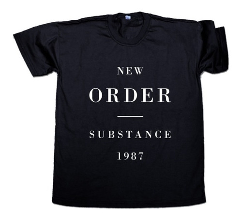 Imagen 1 de 2 de Remera New Order Substance Unisex New Wave, Rock Post Punk