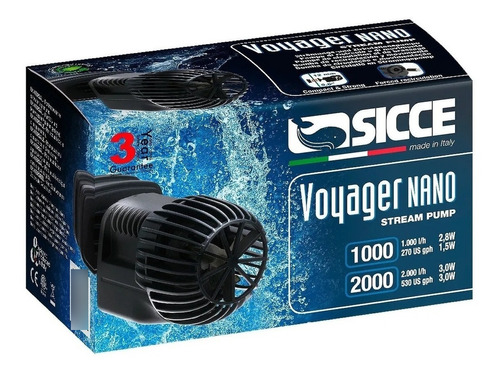 Bomba Wave Maker Voyager Nano Sicce 1000 L/h Sop. Magnetico