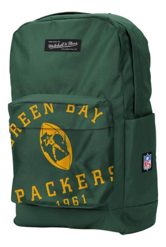 Mochila Nfl Green Day Packers Mitchell & Ness Oficial Original
