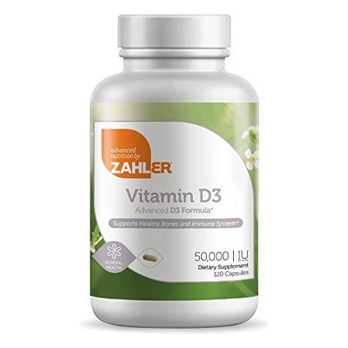 Zahler Vitamina D3 50.000 Iu, Suplemento Semanal 3tlux