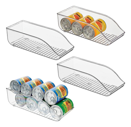 Mdesign - Dispensador De Latas De Sopa De Plástico Largo Par