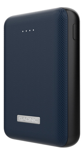 Cargador Portátil Gadnic Mini Compacto 15000 Mah Power Bank Color Azul