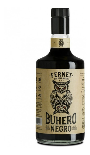 Fernet Buhero Negro 700ml. Aperitivo Fernet Premium