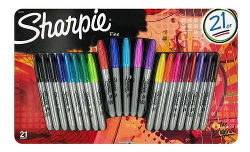 Set De Marcadores Sharpie Permanentes X21  Febo