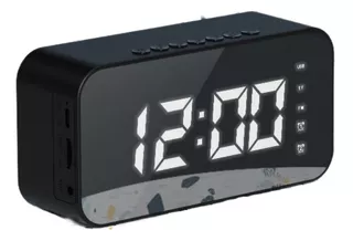 Reloj Despertador Digital Espejado Con Bluetooth Y Bocina