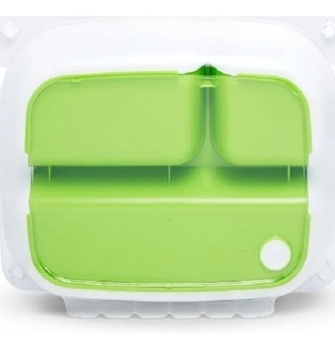 Imagen 3 de 3 de Plato Para Bebe Munchkin Con Divisiones X2 Unidades Verde