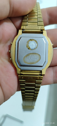 Reloj Citizen 8970 Ana Digi Vintage Facerobot Mike Mouse Dorado Dorado Negro (Usado)