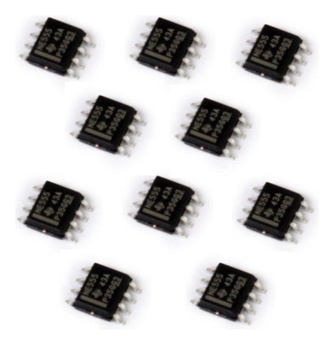 10 Chips Smd Ne555 555 Timer Ic Módulo Sop8