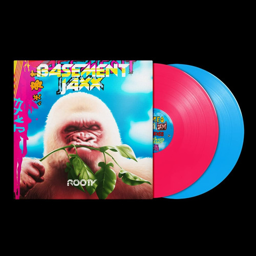 Basement Jaxx Rooty Vinilo Doble Rosa Y Azul Nuevo Importado