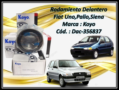 Rodamiento Delantero Fiat Uno Palio Siena 35/68/37 Koyo