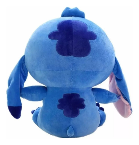 Peluche Gigante Stitch 60cm + Corazón Te Amo + Bombones Amor Azul
