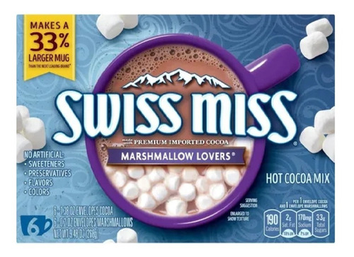 Swiss Miss Hot Cocoa Chocolate C/malvaviscos Lover Importado