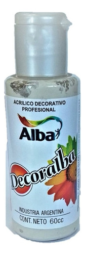 Acrilico Decorativo Decoralba Alba 60ml Colores Tradicional Color 422 BLANCO ANTIGUO