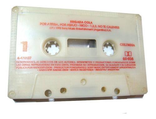 Cassette Brigada Cola Serie Argentina Retro Coleccion Casete