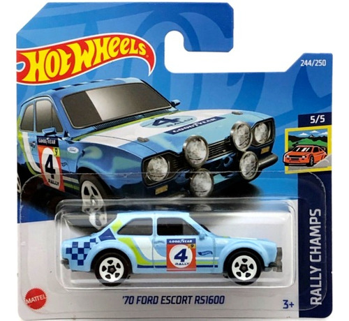 Hot Wheels 70 Ford Escort Rs1600 Rally Champs 5/5