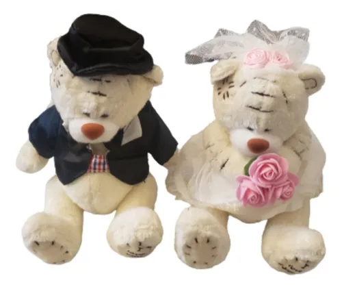 Peluches De Osos Novios Regalo