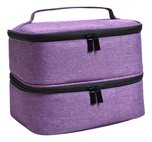 Bolsa Organizadora De Esmalte De Uñas De Doble Capa Bolsa