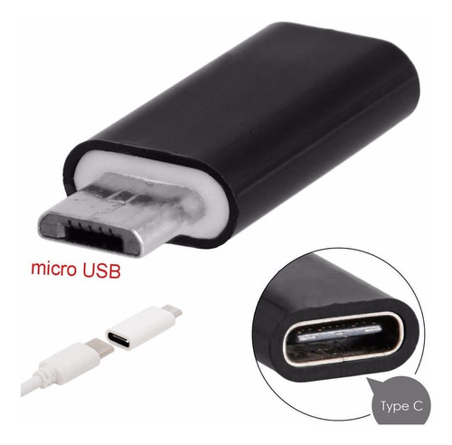 Convertidor Usb 3.1 Tipo C Hembra A Micro Usb Macho Adaptado