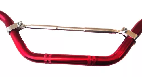 Manillar Moto Universal Rojo 22mm 82cm largo