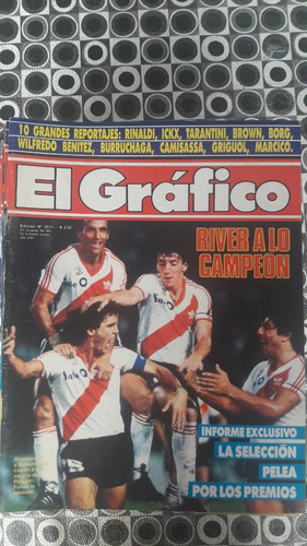El Grafico 3511 20/1/1987 River A Lo Campeon