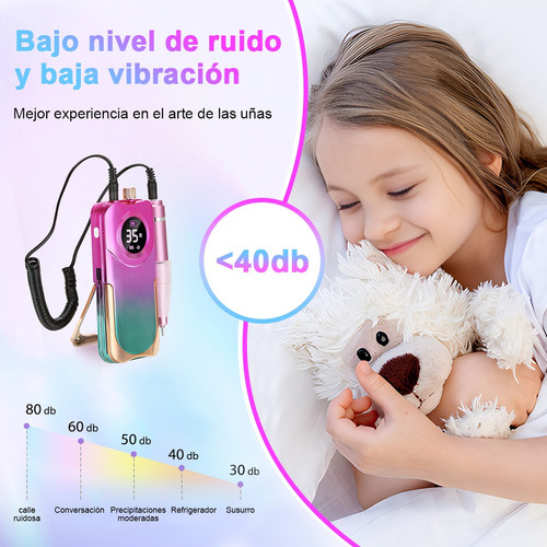 ' Broca Polidora De Unhas De Esmeril Profissional 35000 Rpm
