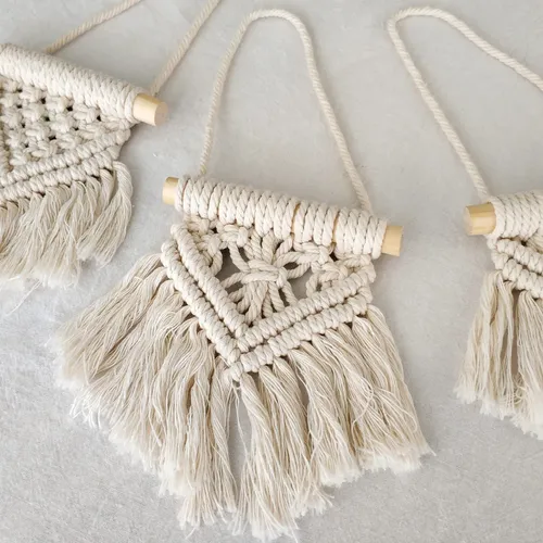 Macrame Conjunto Colgante De Pared De Ornamentos Lindo...