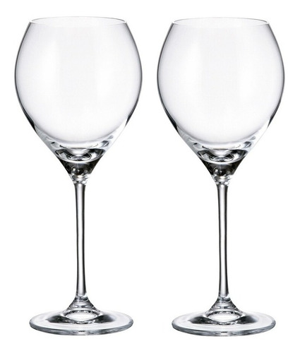 Imagen 2 de 4 de Copas De Vino Cristal Bohemia 470ml Carduelis Set X 6
