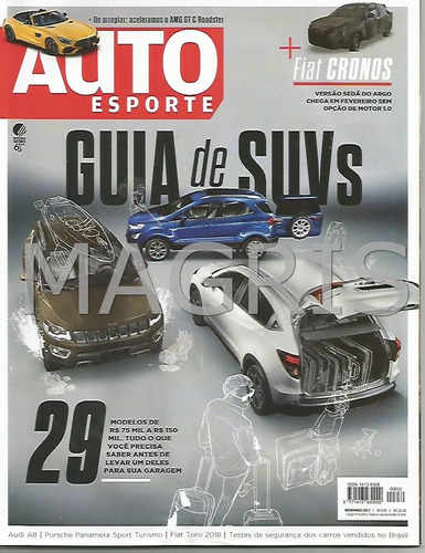 Frete Grátis 11/2017 Guia De Suvs. Audi A8, Porsche Panamera