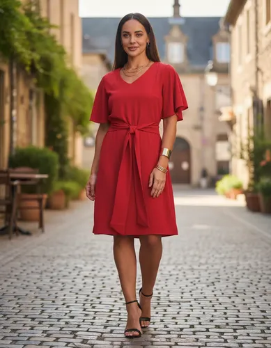 Vestido Curto Com Manga Ampla E Lastex Feminino Tre Fiori