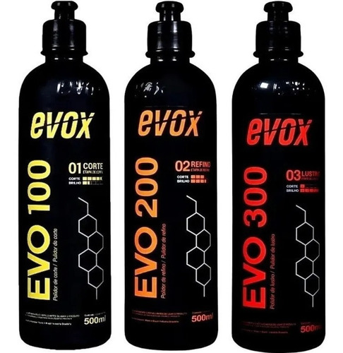 Polimento Kit Evox Evo100 Evo200 Evo300 500ml