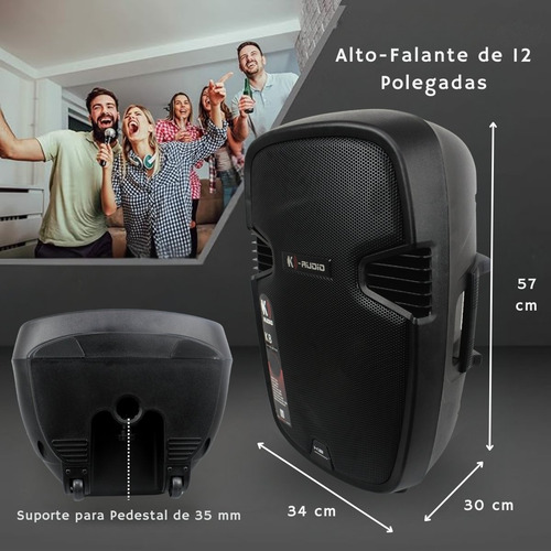 Caixa Passiva 12 K-audio Kb12p 250w Rms Profissional