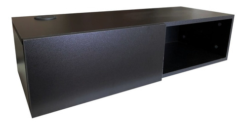 Repisa Flotante Para Tv Minimalista Color Negro Mate
