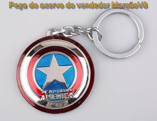 Lindo Chaveiro Metal Escudo Do Capitão América The Avengers