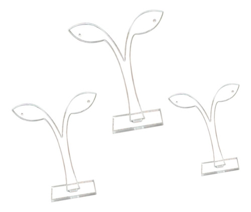 3x Pantallador De Pendientes Joyería De Joyería Rack Claro