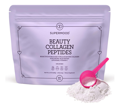 Supermood Beauty - Peptidos De Colageno Hidrolizado Con Pept