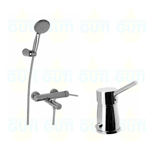 Juego Baño Ducha Exterior Hydros Quartz Bidet Monocomando