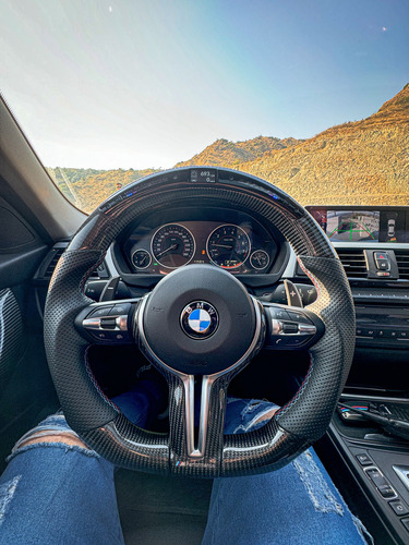 Volante Bmw Fibra De Carbono Led Racing F30 F20 F22