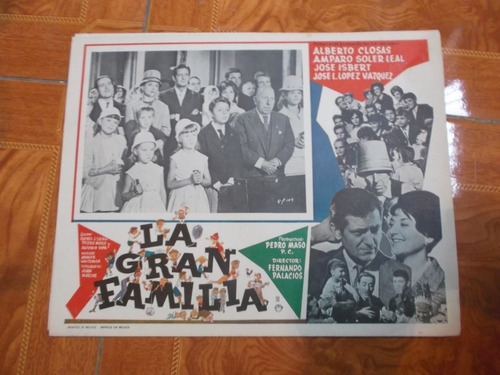 Antiguo Raro Cartel D Cine D Alberto Closas, La Gran Familia