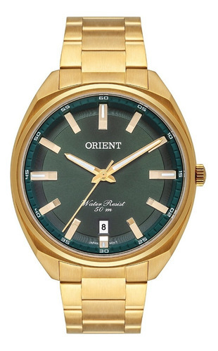 Relógio Orient Analógico Dourado Masculino Mgss1213 E1kx