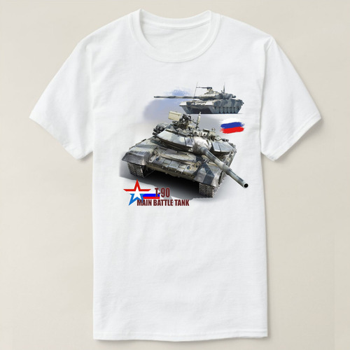 Camiseta Del Ejército Ruso Panzer T-90 Polera Para Fanático