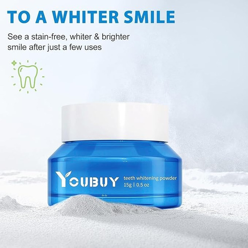 Polvo Blanqueador De Dientes Con Probióticos Aliento Fresco