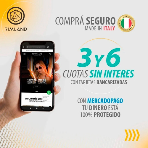 Imagen 6 de 8 de Anteojos Sol Rimland Want Lente Degrade Negro
