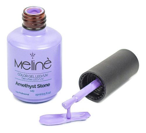 Esmalte Color Gel Uvled Semipermanente Meline Tono 602-funky Town