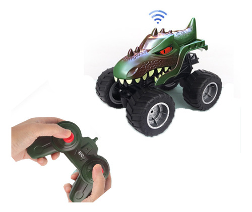 Coche De Control Remoto Con Tiburones Dinosaurio Para Escala