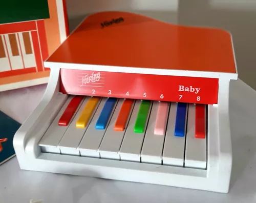 Pianinho Musical De Musicalização Infantil Teclado Brinquedo - Laranja